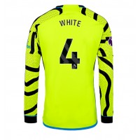 Camisa de Futebol Arsenal Benjamin White #4 Equipamento Secundário 2023-24 Manga Comprida